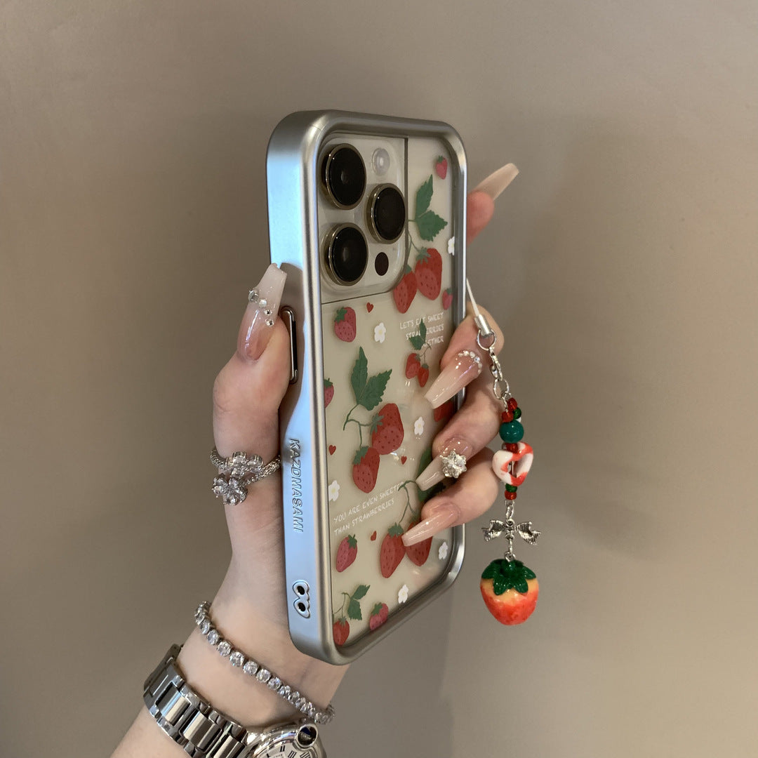 Sweet Strawberry Pattern Soft Phone Case