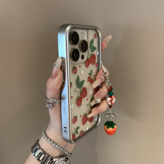 Sweet Strawberry Pattern Soft Phone Case