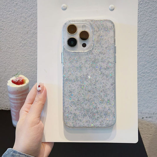 Silver Foil Glitter Double-Sided IMD Phone Case