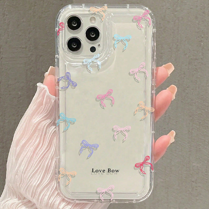 All-Over Bowknot Pattern Clear TPU Phone Case