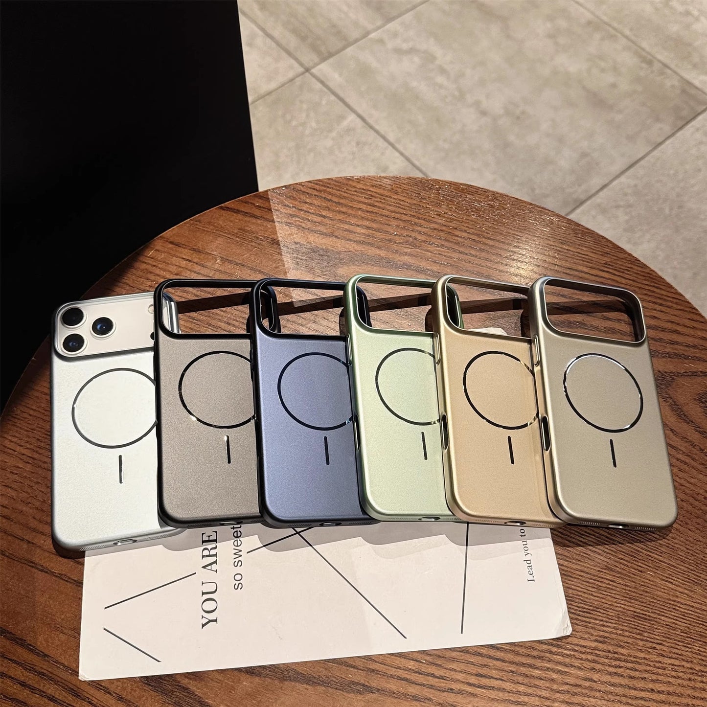 Matte Metallic Magnetic Slim PC Phone Case