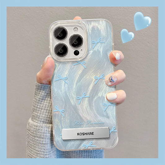 Starry Night Stand Phone Case with Holographic Finish